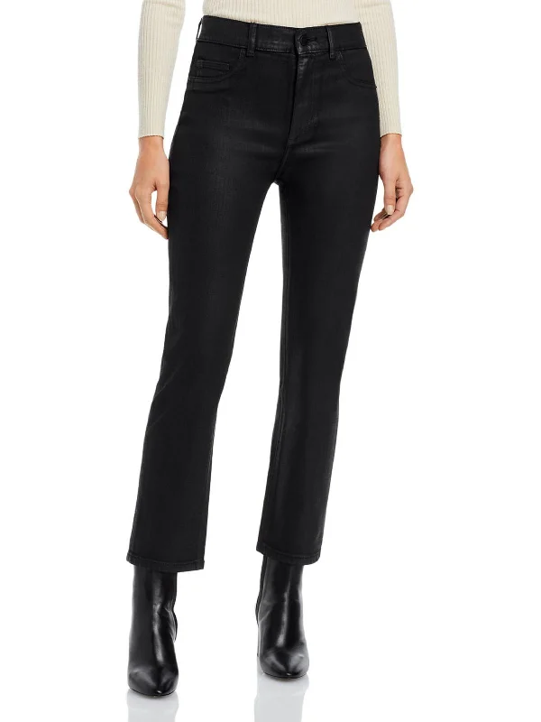 Discount Mania Womens Tencel Blend Denim Straight Leg Jeans