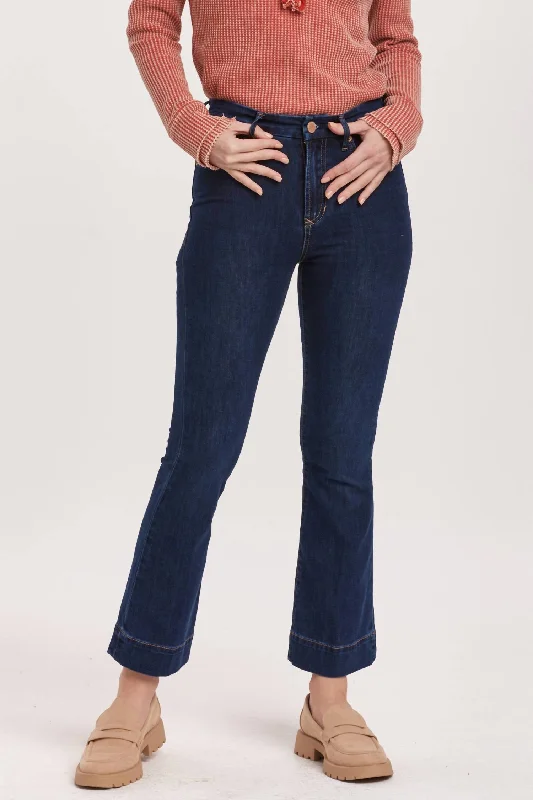 Weekend Deal Jeanne High Rise Cropped Flare Jeans In Star Demand