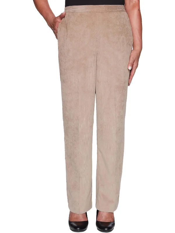 Hurry In Plus  Dover Cliffs Womens Ribbed Corduroy Straight Leg Pants