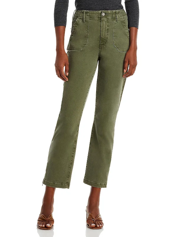 Weekend Savings Spree Womens High Rise Cropped Straight Leg Jeans