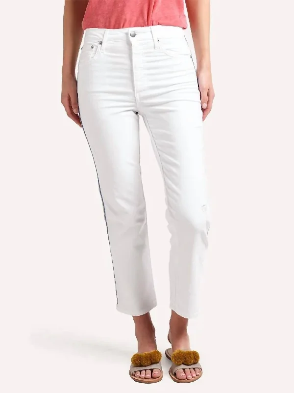 Price Meltdown High Rise Relaxed Straight Leg Jean In White