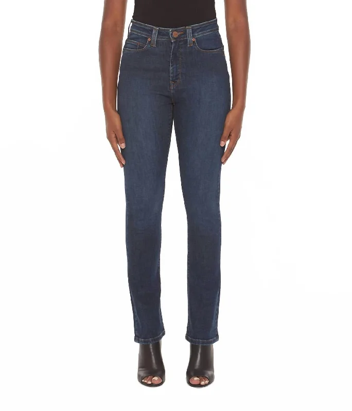 Blowout Deals Kate High Rise Straight Jeans In Cool Starry Night