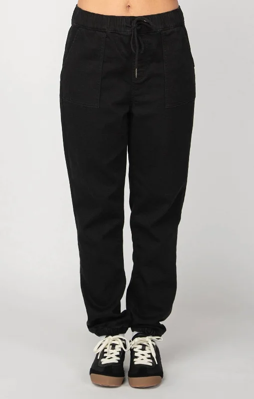 YEAR-End Clearance Denim Knit Jogger In Black