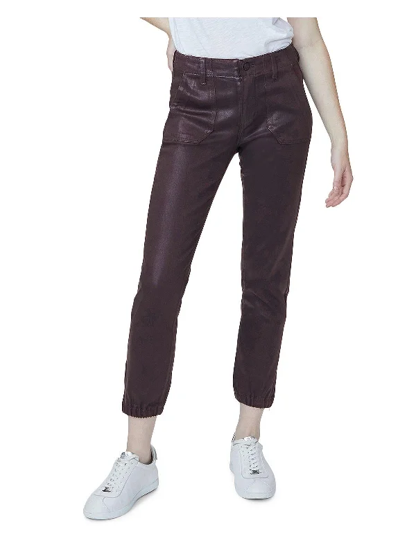 Today’s Deal Mayslie Womens Coated High Rise Jogger Jeans
