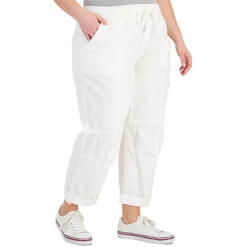Crazy Savings Plus Alton Womens High Rise Knit Cargo Pants