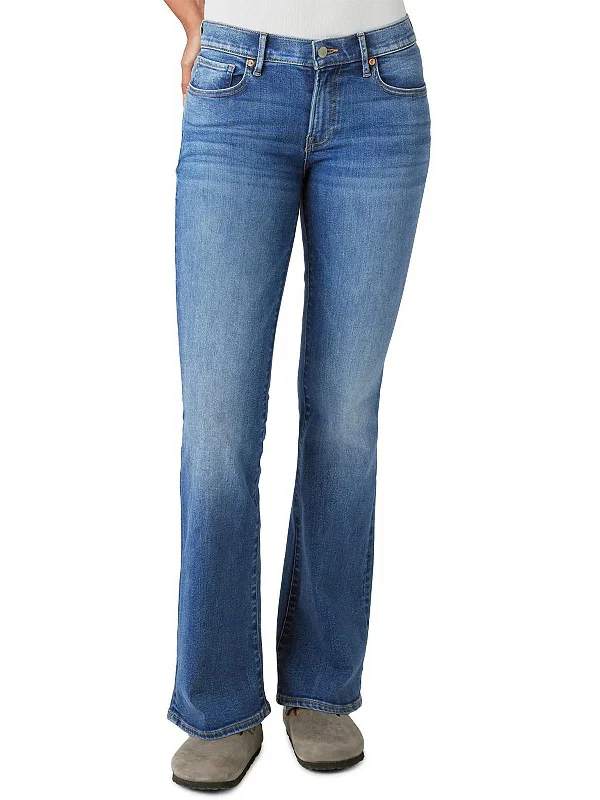 Unmissable Sale Sweet Womens Mid-Rise Medium Wash Flare Jeans