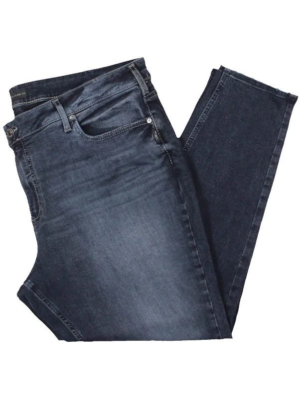 Markdowns Plus Womens Solid Denim Skinny Jeans