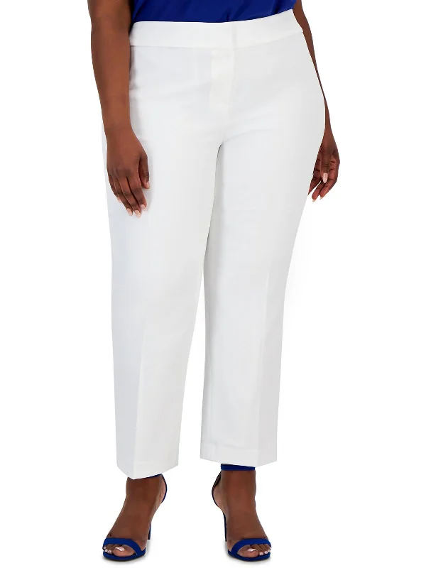 Limited Offer Womens High Rise Stretch Straight Leg Pants