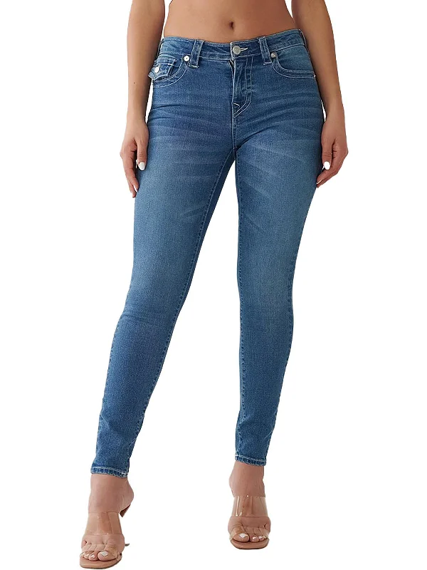 Weekend Deals That Impress Jennie Curvy Womens Mid-Rise Medium Wash Skinny Jeans