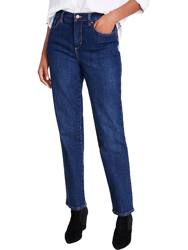 Markdown Sale Amanda Womens Classic Rise Stretch Tapered Leg Jeans