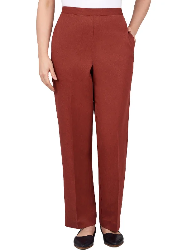 Extra Savings Womens Twill Elastic Straight Leg Pants