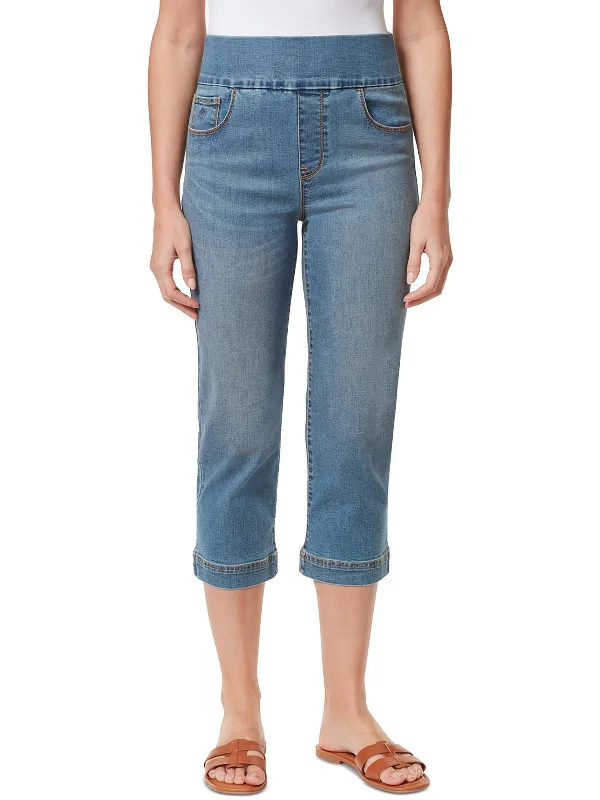 Deal Zone Amanda Womens Mid-Rise Denim Capri Jeans