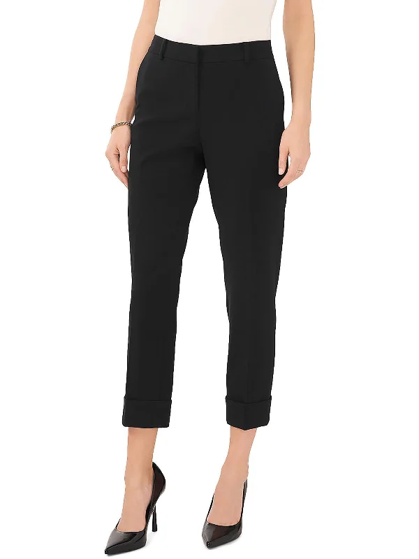 New Deals Womens Tailored Cuffed Ankle Pants