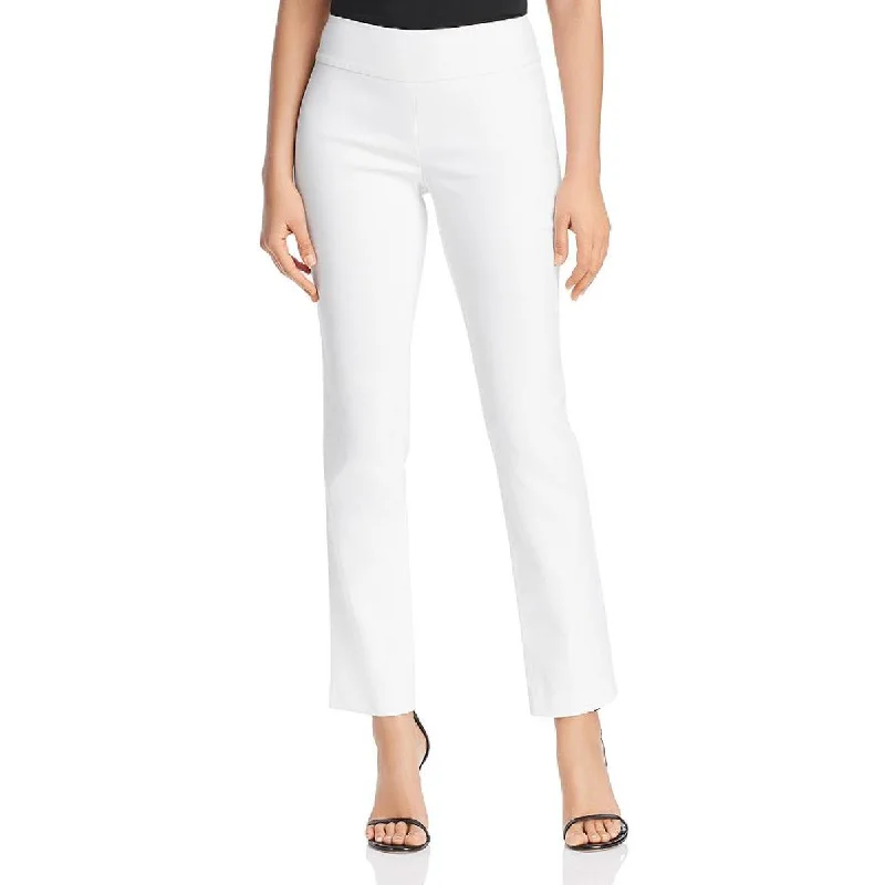 Deal of the Day Womens Pull On Mid-Rise Straight Leg Pants