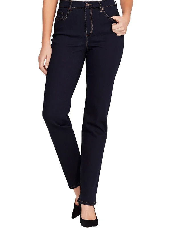 Super Sale Petites Womens MidRise Dark Wash Ankle Jeans
