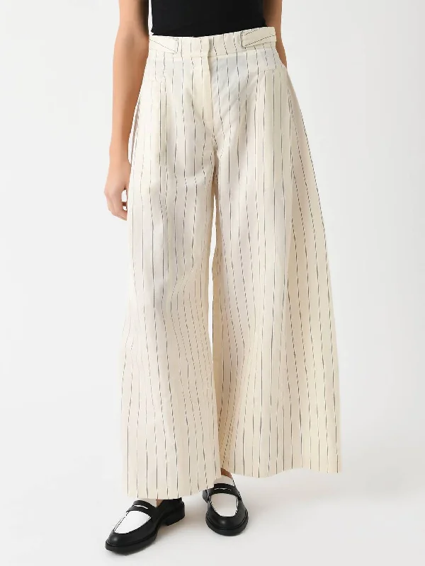 Huge Discounts Wide Suiting Pant In Egret