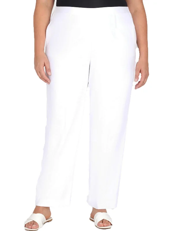 Buy Now Plus Cool Vibrations Womens Mid Rise Work Wear Ankle Pants