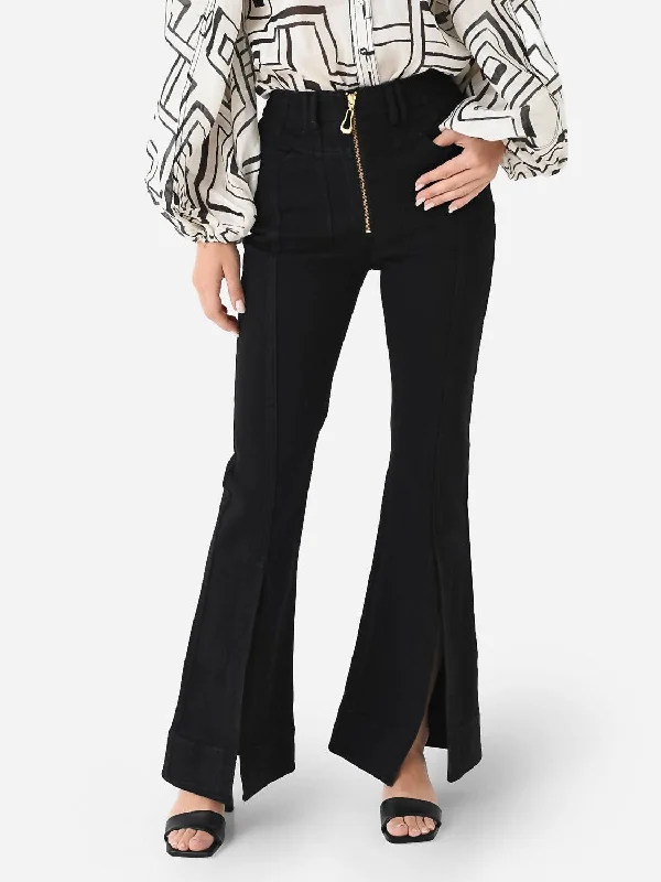 Price Buster Lola Denim Wide Leg Jean In Black