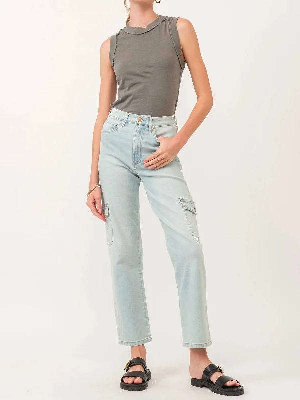 TIME-Limited Offer 90's High Rise Foster Ankle Straight Jeans In Blue