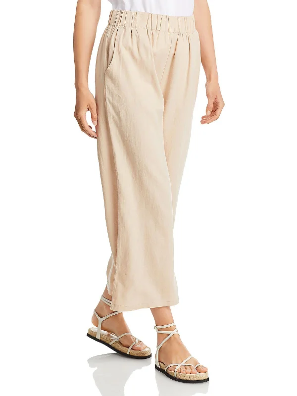 Don’t Miss Out Womens High Rise Knit Wide Leg Pants