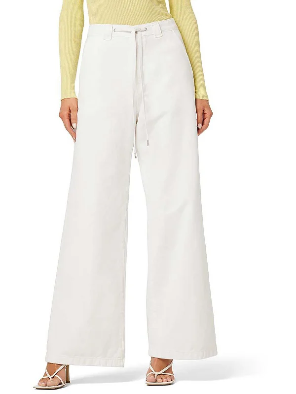 Now or Never Womens High Rise Trouser Wide Leg Jeans