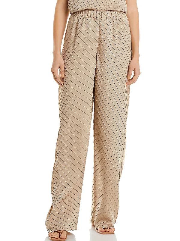 Lowest Rates Womens High Rise Textured Palazzo Pants