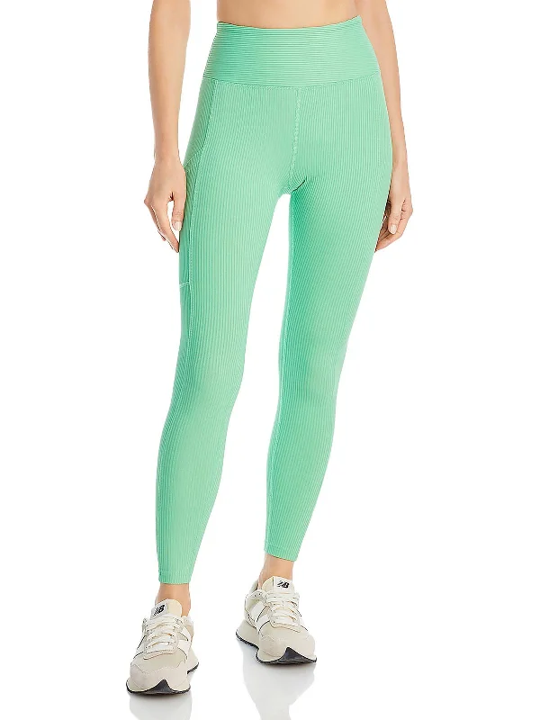 Flash Deals Womens Ribbed Ribbed Knit Leggings