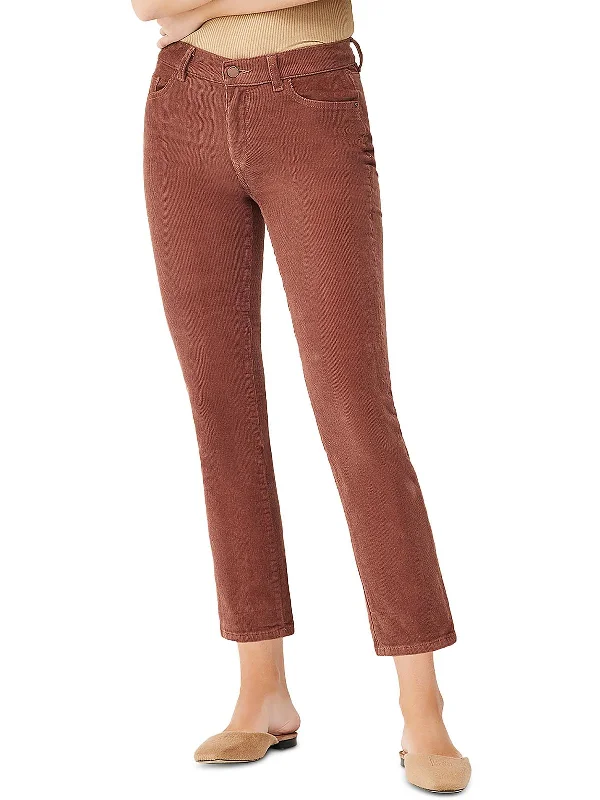 Best Choice Mara Womens Ribbed Corduroy Straight Leg Pants