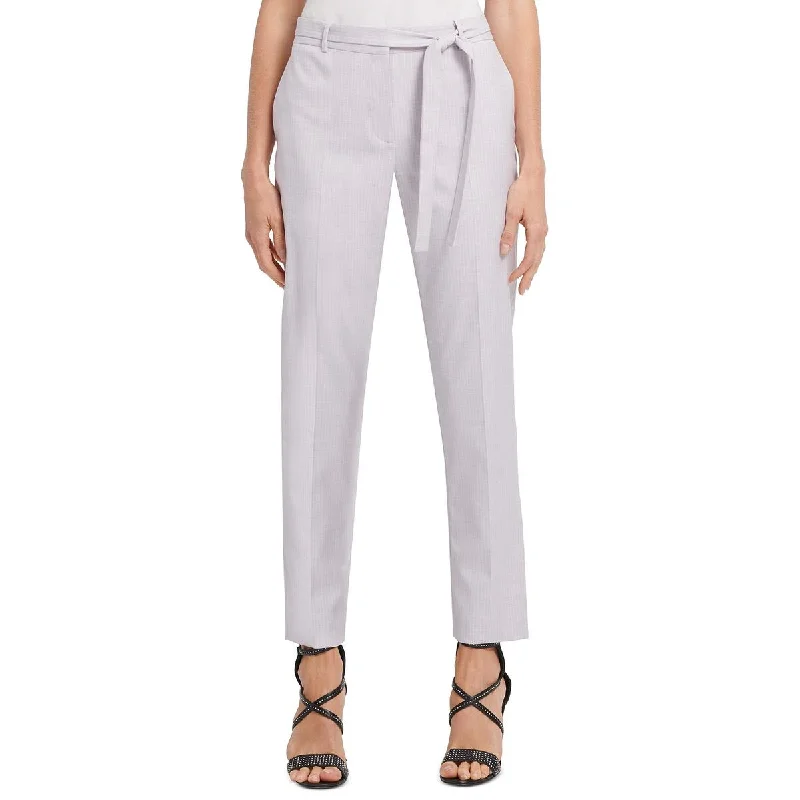 Exclusive Deal Womens Striped Tie-Waist Dress Pants