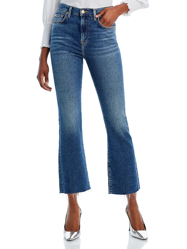 Low Cost Womens High Rise Stretch Straight Leg Jeans