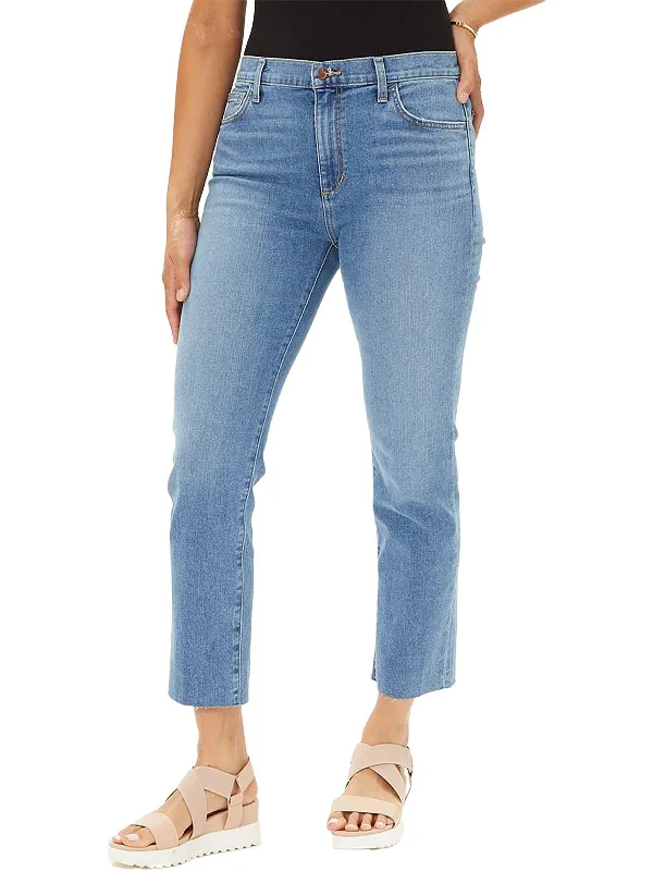 Act Fast Womens Tomboy High Rise Slim Jeans