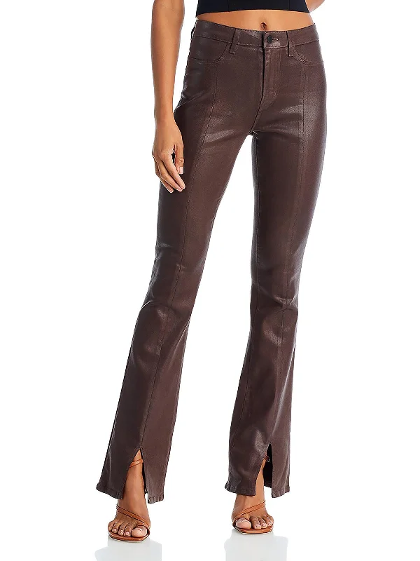 Big Savings Beatrix Womens Coated Denim Bootcut Jeans