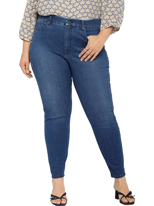 Year-End Deals Plus Ami Womens High Rise Medium Wash Skinny Jeans