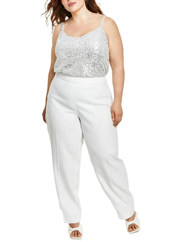 Exclusive Savings Plus Womens Tweed Trouser Pants