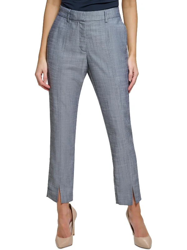 New Deals Womens Mid-Rise Straight Leg Ankle Pants