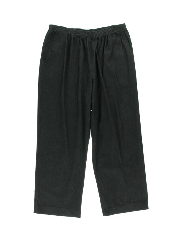 Price Smash Plus Womens Flat Front Pull On Casual Pants