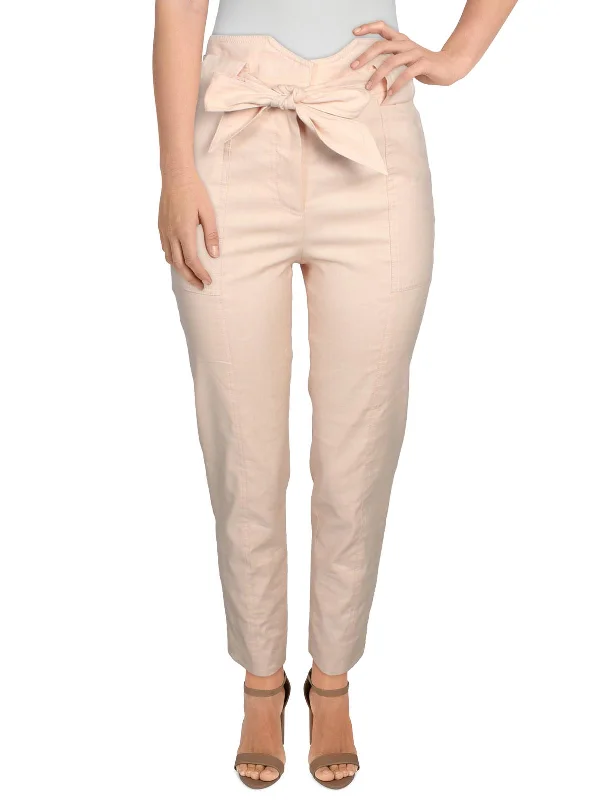 Savings Galore Remington Womens Linen Belted Pants