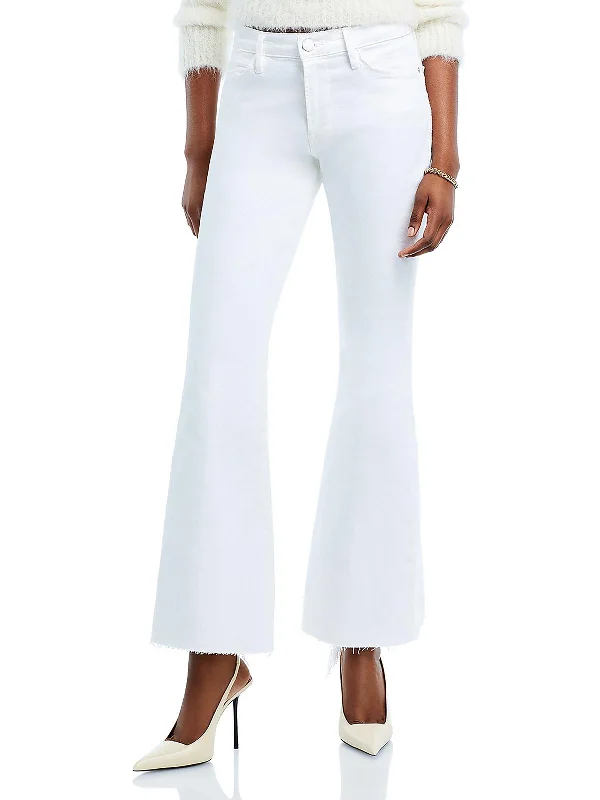 Weekend Deals That Sizzle Womens Destroyed Denim Flared Jeans