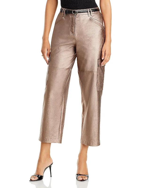 Deal Explosion Diana Womens High Rise Cropped Cargo Pants