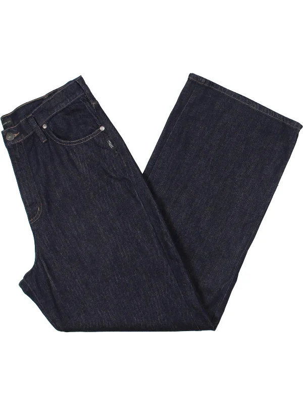New Markdowns Womens High Rise Denim Straight Leg Jeans