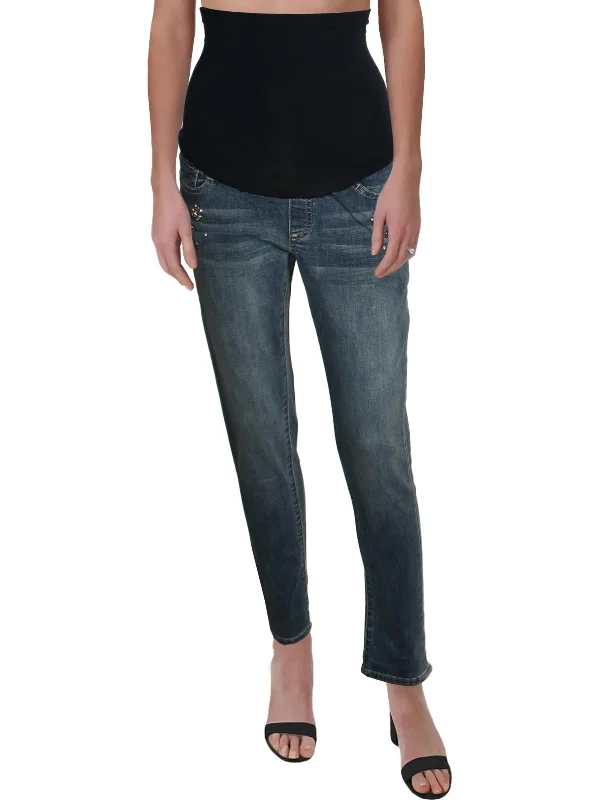 Limited Edition Womens Over Belly Maternity Skinny Jeans