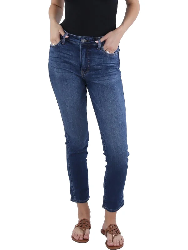 Price Rollback Catherine Womens High Rise Whisker Wash Boyfriend Jeans