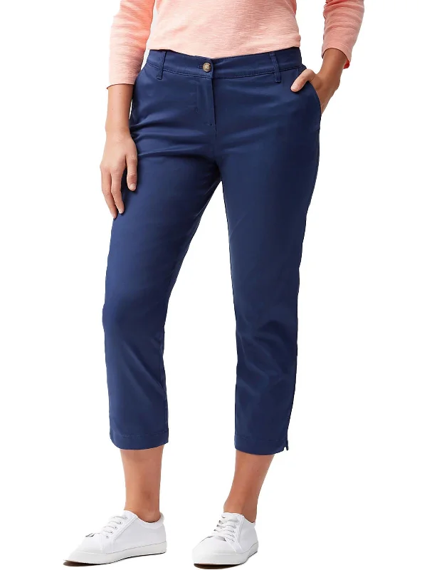 Instant Discount Womens Tencel Crop Ankle Pants