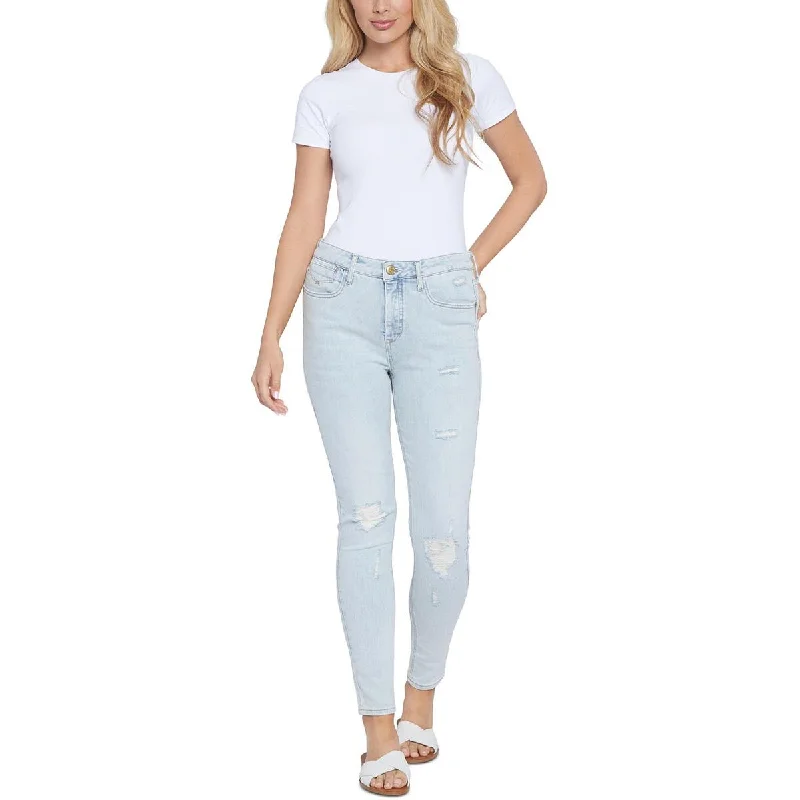 Best Seller Bombshell Womens Distressed High Rise Skinny Jeans