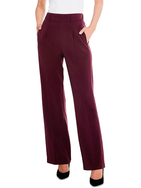 Limited Offer Womens High Rise Dressy Wide Leg Pants