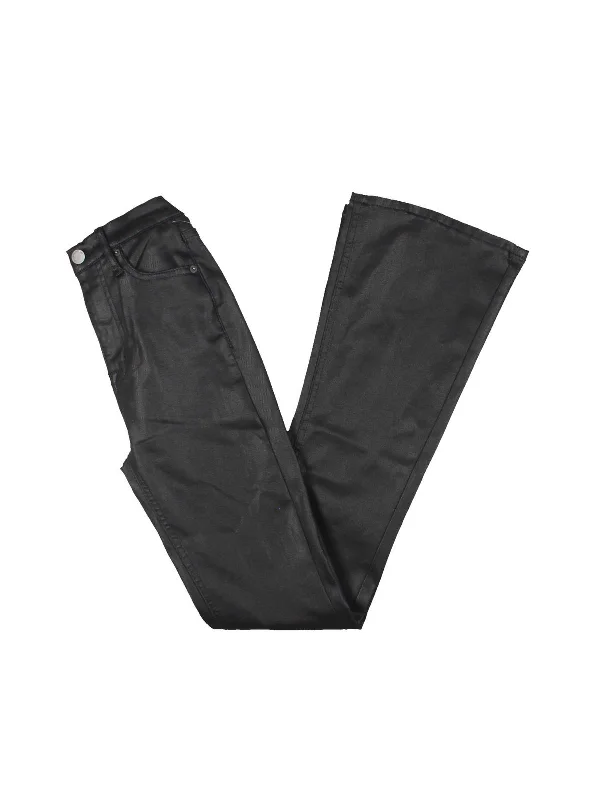 Early Access Womens High-Rise Dark Wash Flared Pants