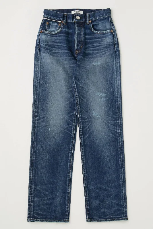 Markdown Madness Vintage Clarence High Waisted Straight Jean In Dark Blue