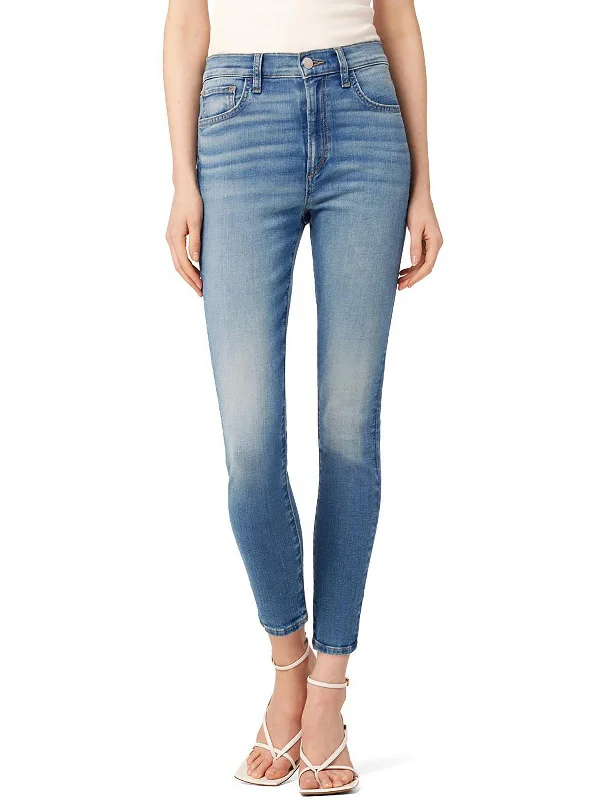 Pay Less The Charlie Womens High-Rise Crop Skinny Jeans
