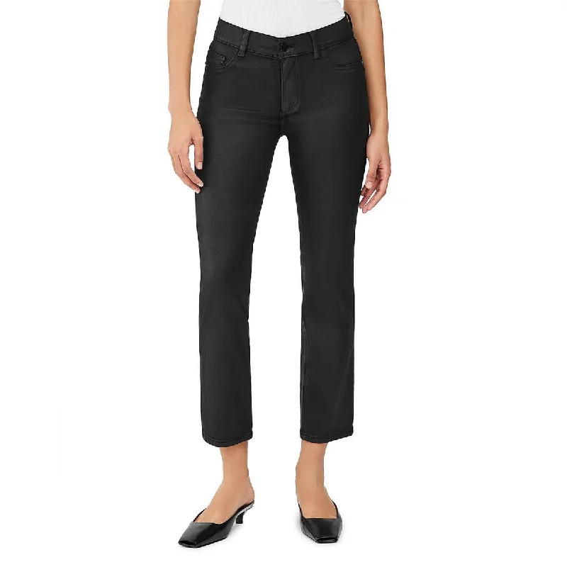 Deal of the Day Mara Womens Mid-Rise Cropped Straight Leg Jeans