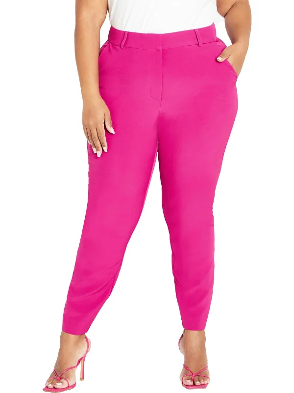Now Available Plus Womens Mid Rise Business Skinny Pants